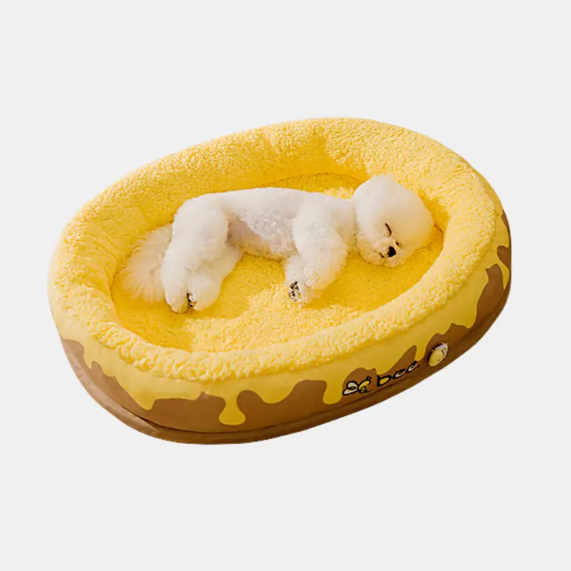 Pasokan hewan peliharaan produsen profesional penggunaan sisi ganda tempat tidur hewan peliharaan besar lembut hangat tempat tidur anjing