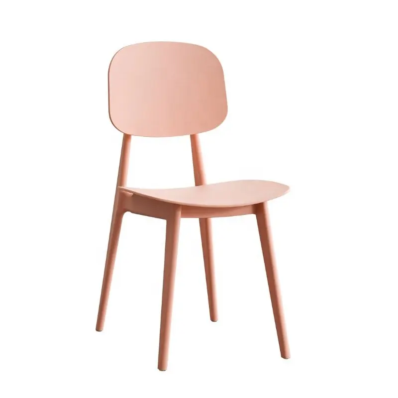 Directo de fábrica, la mejor mesa y silla de restaurante rosa, precio bajo para mujer, venta de sillas de comedor de China, silla de comedor de cocina ligera