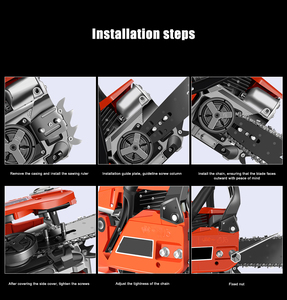 จีนตัดต้นไม้ขนาดเล็กขนาดใหญ่เบนซินไร้สาย 58cc Chainsaw ยี่ห้อราคา 5800 เครื่องตัด 20 22 นิ้วลูกโซ่สําหรับขาย - Product Image 6