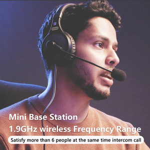 Saramonic Witalk WT9D Full Duplex Wireless <strong>Intercom</strong> Headset <strong>System</strong> Team Communication Headsets Microphone for Film <strong>Stage</strong> Sports - Product Image 5