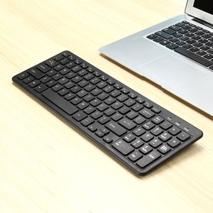 Teclado inalámbrico recargable Teclado portátil ergonómico Mecánico para computadora PC Tablet Laptop