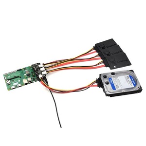 Hot Raspberry PI CM4 PCI-E Hochgeschwindigkeits-SATA3.0-Schalt platine PCIE zum Quad SATA3.0-Erweiterungs platinen modul - Product Image 4