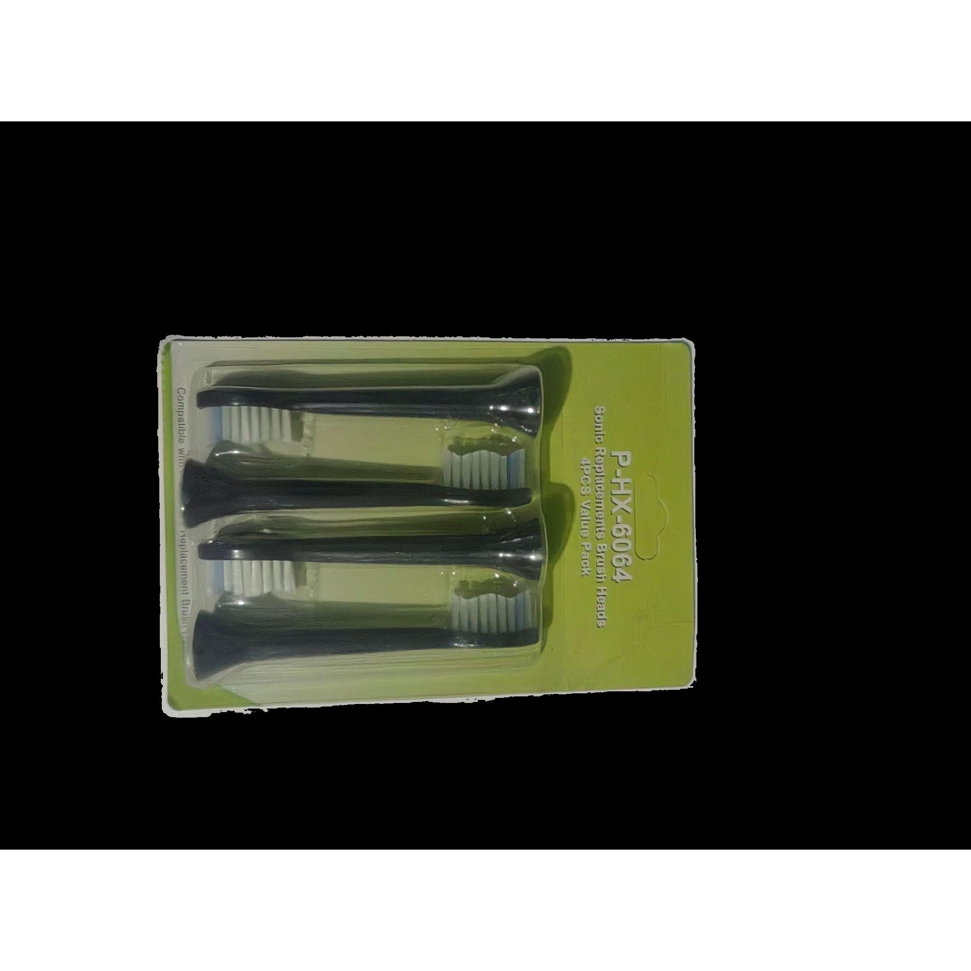 Une boîte de 6064 têtes de brosse à dents (noires)