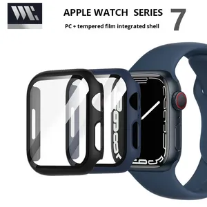 Apple Watch akıllı saat için entegre temperli cam ile uyumlu IWatch 9 7/8 kılıf koruyucu kapak - Product Image 2