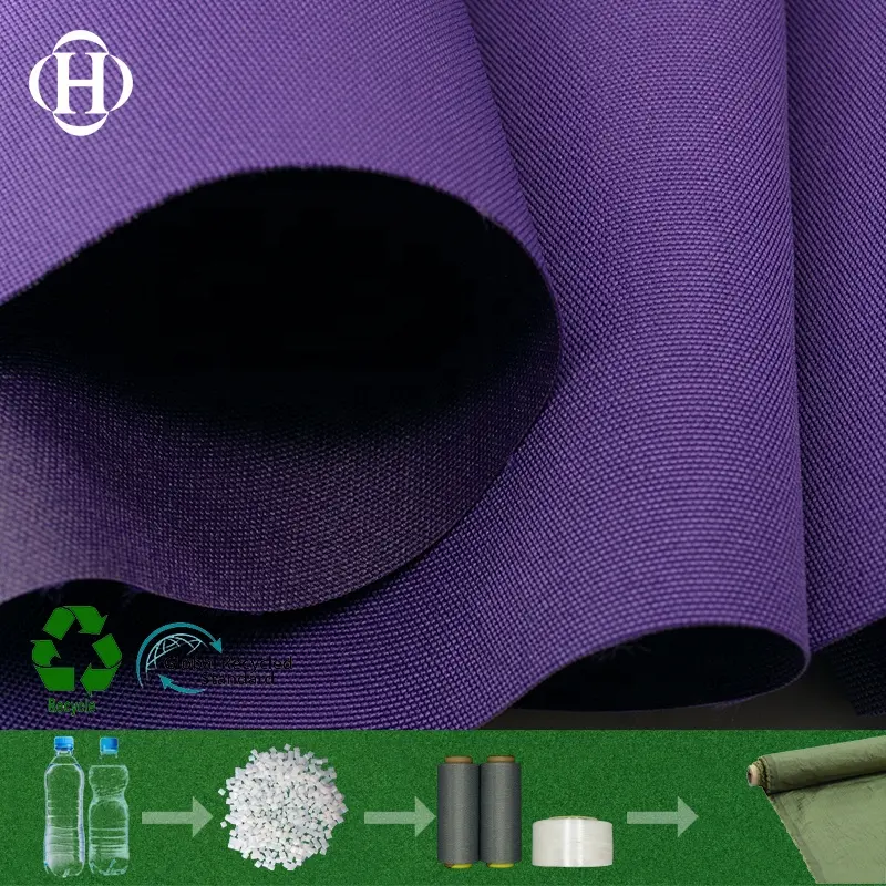 Tissu RPET écologique reconstructible, RPET, Polyester nouvelle collection à base de 100% bouteilles