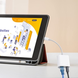 Ethernet LAN <strong>Network</strong> <strong>Adapter</strong> 8pin Apple to RJ45 <strong>Adapter</strong> 2 in 1 with Charge Port for IPhone/iPad/iPod - Product Image 3