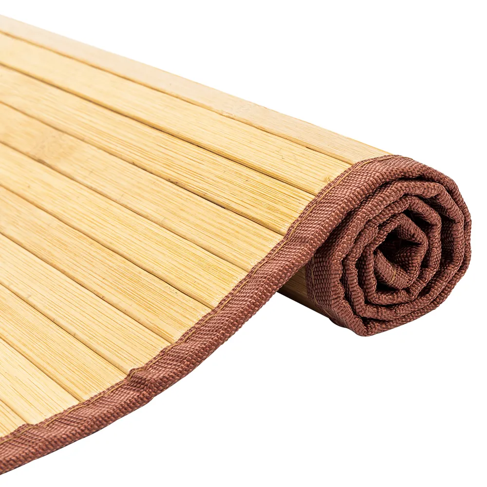 Topcube — tapis de sol en bambou 5 "x 8", tapis pliable en bambou, tapis de surface pour la salle de bain, l'intérieur et l'extérieur, la cuisine et la chambre à coucher