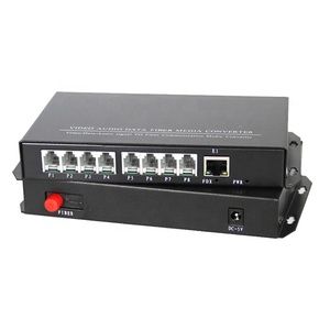 8 channel <strong>Multiplexer</strong> FXX/FXO Telephone RJ11 and 1 Channel Eethernet over Fiber Converter