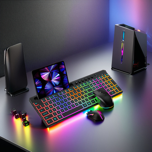 114-Key RGB Silent <strong>Wireless</strong> <strong>Keyboard</strong> and Mouse Combo 2.4G <strong>Bluetooth</strong> <strong>Computer</strong> Accessory for Laptop/PC - Product Image 3