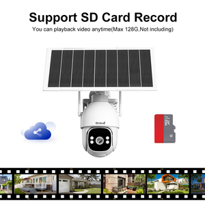 JideTeech AOV-Cámara CCTV con alimentación solar, 4G, 12W, para exteriores, audio de 2 vías, función de visión nocturna en color con tarjeta SD, IP66 - Product Image 6