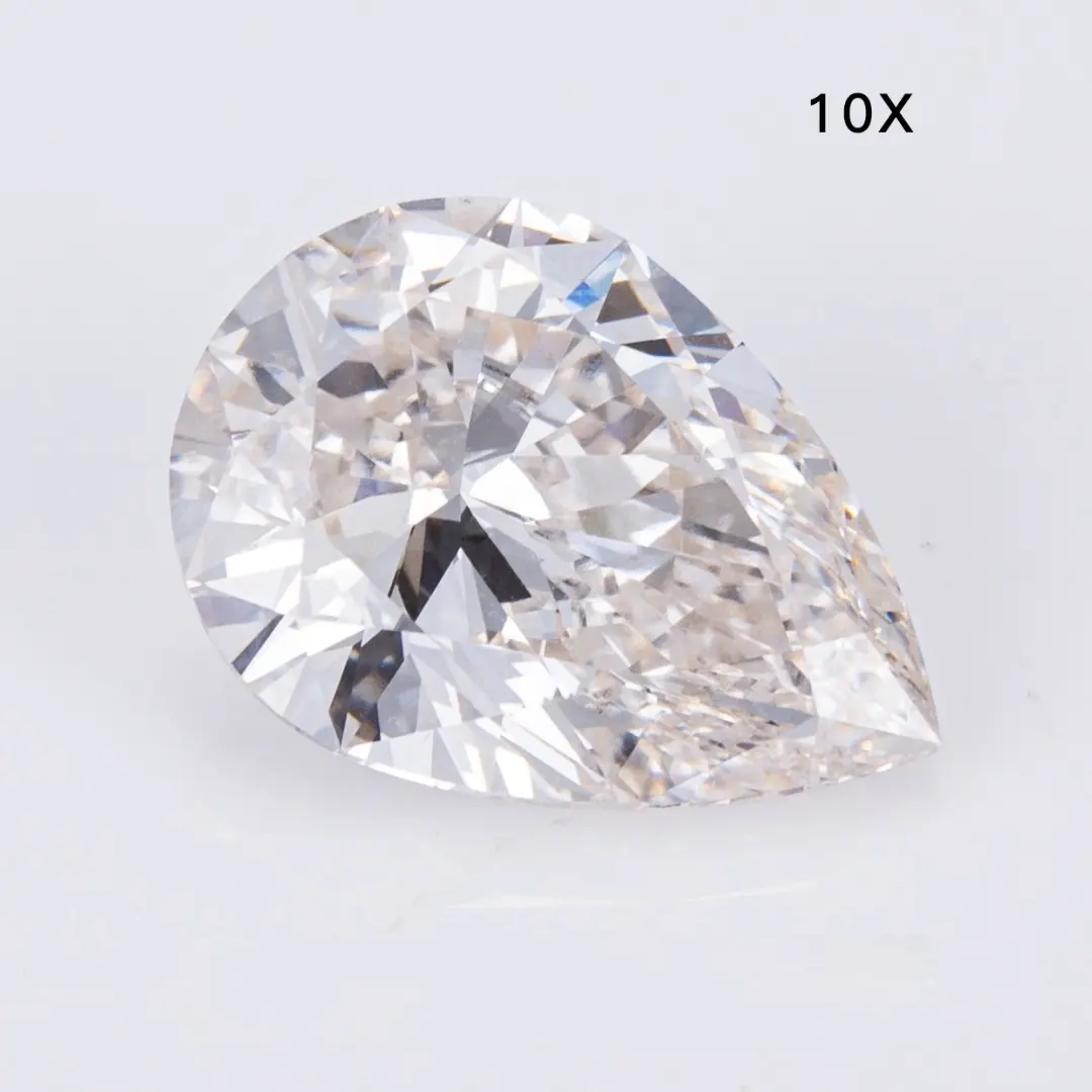 CVD Diamond Wholesale Big Size 5.33ct taglio a pera G colore VS2 EX Lab creato diamante sciolto