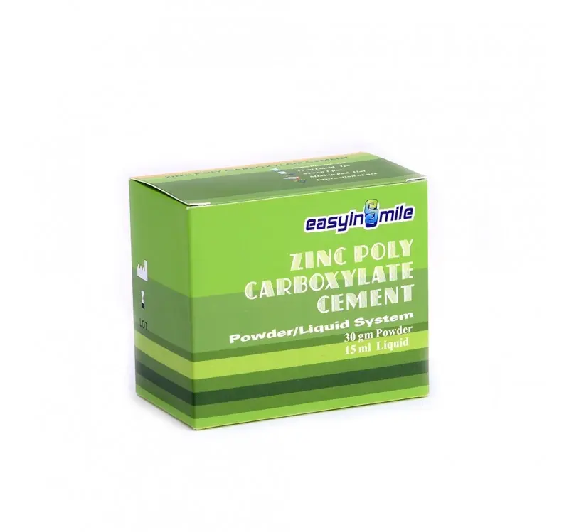 Easyinsmile cimento dental mais forte de zinco, poly carboxylate, cimento 30g/15ml