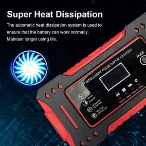 複数の保護パルス修理LcdオートバイEblike車鉛蓄電池修理充電器12V2A 3A6Aバッテリー充電器 - Product Image 4