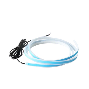 DIYカーフードフレキシブル<span class=keywords><strong>LED</strong></span>ストリップライト12Vホワイトデイタイムランニングライトデコレーションバックライトロングオートアトモスメントランプユニバーサル