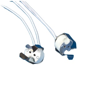 MR16 Socket with Bracket G5.3 GU5.3 CFL Halogen LED <strong>MR11</strong> MR16 Socket <strong>Ceramic</strong> with 10cm Silicon Wire - Product Image 1