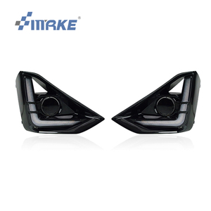 SmrkeカーモディファイドフロントフォグランプカバーLED for Isuzu d-max 20242025デイタイムランニングライトヘッドライトLEDDRL 12V - Product Image 3