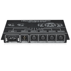 DMX512 4CH amplificador de señal divisor 4 vías DMX124 repetidor de señal distribuidor 4 salidas para escenario DJ luz 110V-220V ENTRADA DE CA - Product Image 3