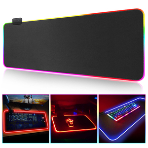 RGB LED Mouse Pad per Gaming Computer Gamer tappetino per Mouse grande gioco in gomma No-slip tappetino per Mouse grande tappetino per Mouse per PC portatile tastiera per Computer - Product Image 6