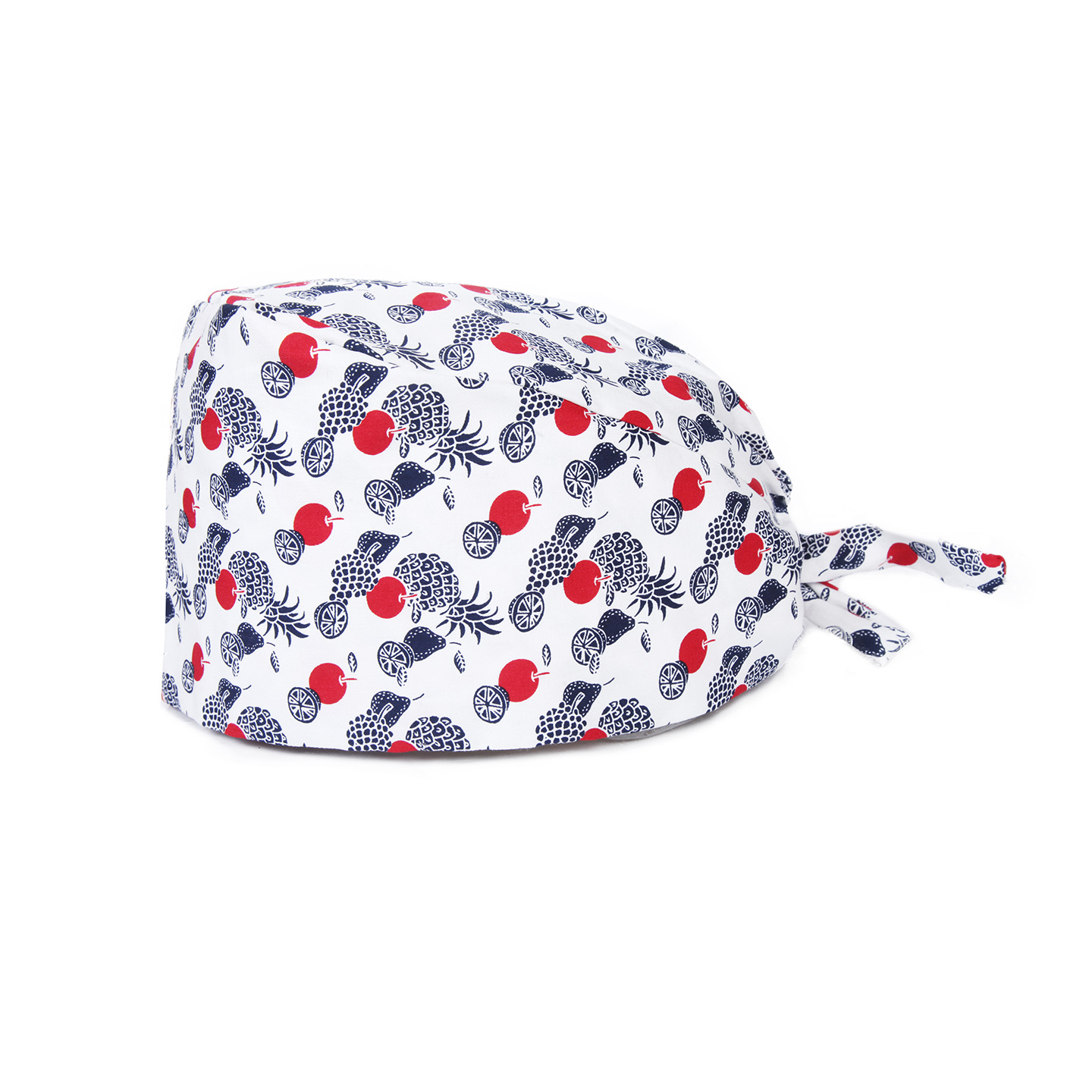 T001 Gorra con lazo y estampado de piña azul