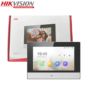 Hikvision Estación interior basada en IP de 7 pulgadas Serie KH6 Pantalla táctil TFT Hik-Connect APP Linux TCP/IP Mensajes de voz - Product Image 1
