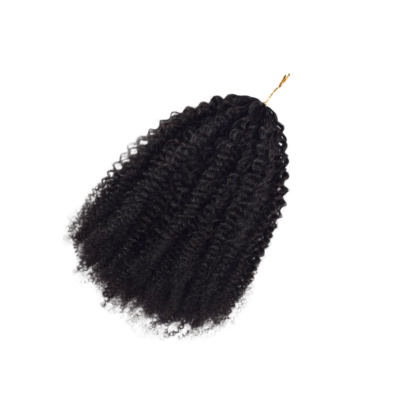 #1B 4C afro curly crochet hair(50g)
