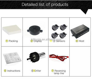 <strong>LED</strong> Parking <strong>Sensor</strong> System <strong>Car</strong> <strong>Reverse</strong> <strong>Backup</strong> Radar Buzzer Warning Alarm <strong>LED</strong> <strong>Display</strong> with 4 Parking <strong>Sensors</strong> - Product Image 6