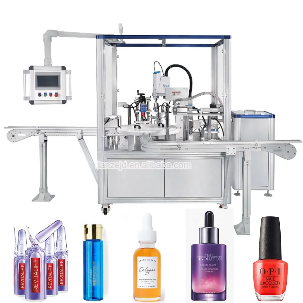 Otomatik TENZ 2023 yeni dolum makineleri yüksek hızlı parfüm şişesi sıkma makinesi paketleme makinesi üretim hattı