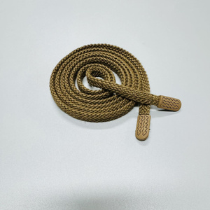 Nuevo cordón Flexible de 100% algodón con cordón de silicona para la cabeza y cordones para prendas de vestir estilo de cuerda - Product Image 6
