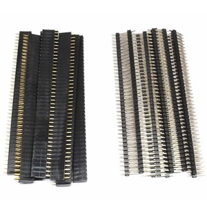 40 Pin 1x40 einreihig Stecker und Buchse 1,27 Break able Pin Header PCB JST-Anschluss leiste für Arduino Black - Product Image 1
