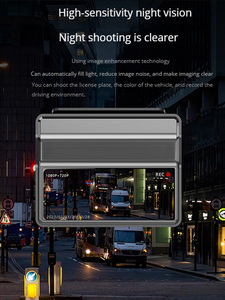 Pantalla LCD de 3,16 pulgadas, grabadora de vídeo para coche, 1080P, visión nocturna, cámara de marcha atrás, frontal, trasera, doble lente, grabación en bucle, espejo retrovisor - Product Image 4