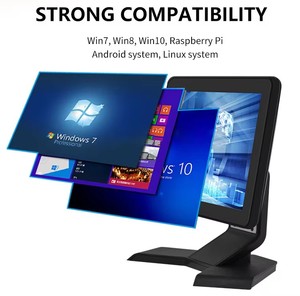 9,7 дюймов IP65 емкостный сенсорный экран ЖК-монитор POS система кассовый аппарат комплект аксессуаров POS аппаратный терминал дисплей - Product Image 3