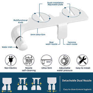 Yeni tasarım çift meme tuvalet bide özel rotasyon kontrol bide doğum sonrası bakım olmayan elektrikli bide tuvalet eki - Product Image 2