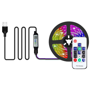 WS2812B USB Светодиодная лента, адресная светодиодная Пиксельная лампа постоянного тока 5 В, программируемая Светодиодная лента Dream Color Digital RGB - Product Image 1