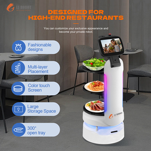 LJROBOT Gran espacio de almacenamiento Entrega y recolección de bandejas Robot de vehículo guiado automatizado AGV multicapa - Product Image 6