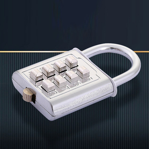 Anahtar kod kilidi metal alaşım anahtar kör kilit 8 haneli kombinasyon push button asma kilit - Product Image 2