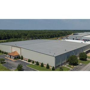 Magazzino e officina con struttura in acciaio modulare resistente alla ruggine con sistema di gru integrato - Product Image 2