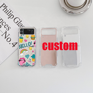 IPhone 16 17 kılıfları için makyaj aynası cep telefonu arka kılıf kabuk Samsung Z Flip 6 kılıf yeni cep telefonu kılıfı baskılı logo - Product Image 2