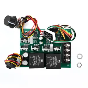 DC10-55V <strong>PWM</strong> <strong>DC</strong> Brush <strong>Motor</strong> <strong>Speed</strong> <strong>Controller</strong> LED Digital Display Forward Reverse Rotation Control Module Rotary Knob Max 60A - Product Image 1