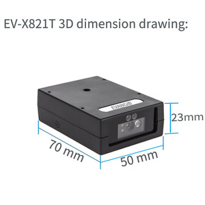 Módulo de escáner de código de barras para quiosco, lector de código de barras fijo 1D 2D QR con motor integrado CCD, interfaz USB RS232 OEM ODM - Product Image 4