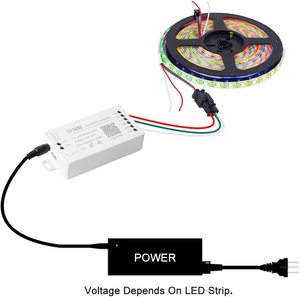 WS2812B WiFi SP108E контроллер Поддержка WS2811 WS2815 WS2801 SK6812 WS2813 Адресуемая rgbw Светодиодная лента - Product Image 6