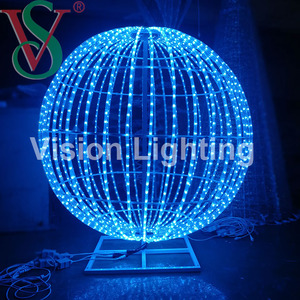 Uso esterno programmabile LED 3D natale DMX programma di decorazione palla pixel RGB motivo luce - Product Image 4
