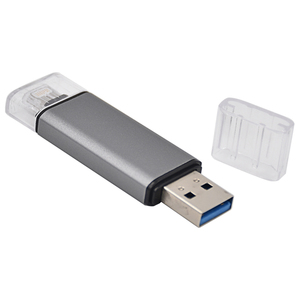 TOPDISK หน่วยความจำแฟลชไดรฟ์2021,ID103 Dual OTG USB3.0สำหรับ iPhone และ iPad 256GB เพนไดรฟ์ - Product Image 2