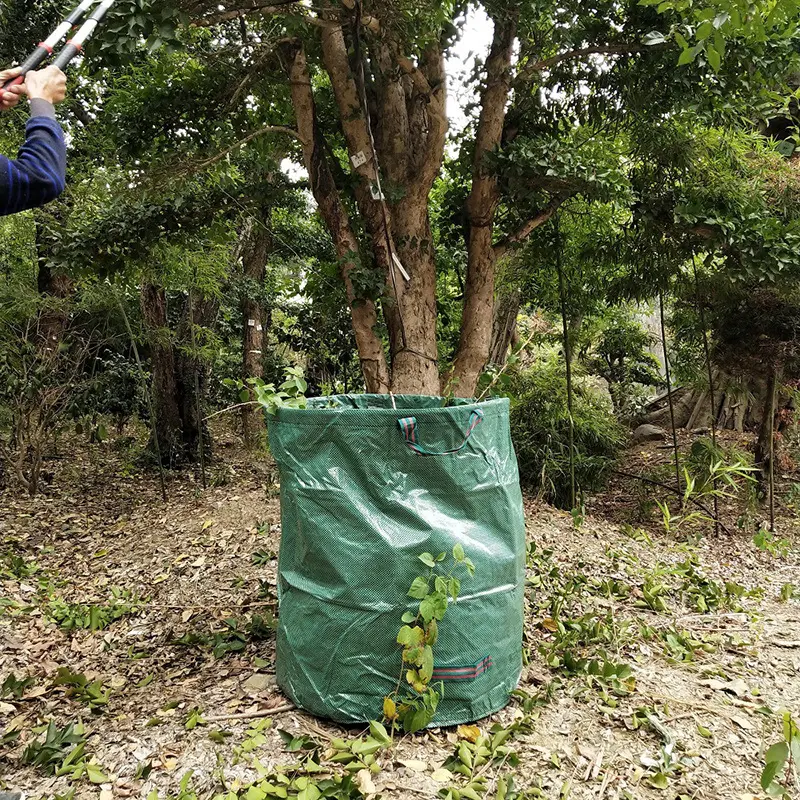 Sacos de coleta de folhas de jardim em promoção da Amazon, saco de armazenamento de ervas daninhas, saco de coleta de galhos, saco de lixo de quintal