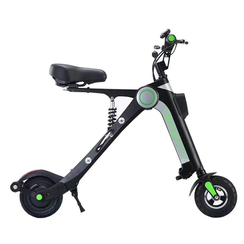 JXB Scooter elettrico pieghevole 2 ruote per adulti e bambini Smart Light Ebike Unisex con grande potenza del motore