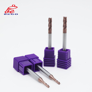 Coated Milling Tool Metal Machining Carbide Solid <strong>Cutter</strong> HRC70 Milling <strong>Cutter</strong> CNC Machine Straight Milling Tool - Product Image 3
