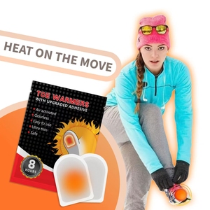 Hot-Toe-Warmers Portable Air Activated Adhesive Toe Warmer <strong>Pads</strong> Safe Odorless Long Lasting <strong>up</strong> to 8 Hours Thermal Toe Warmers - Product Image 2
