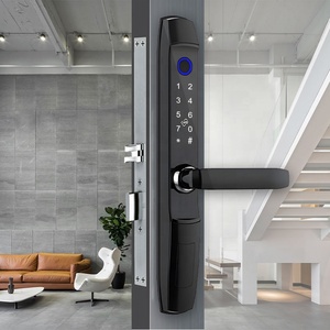 Safety Teeho Keyless <strong>Entry</strong> Digital Fingerprint Door Mortise Latch Door <strong>Lock</strong> Handle Set Smart Handle <strong>Lock</strong> with <strong>Keys</strong> - Electr