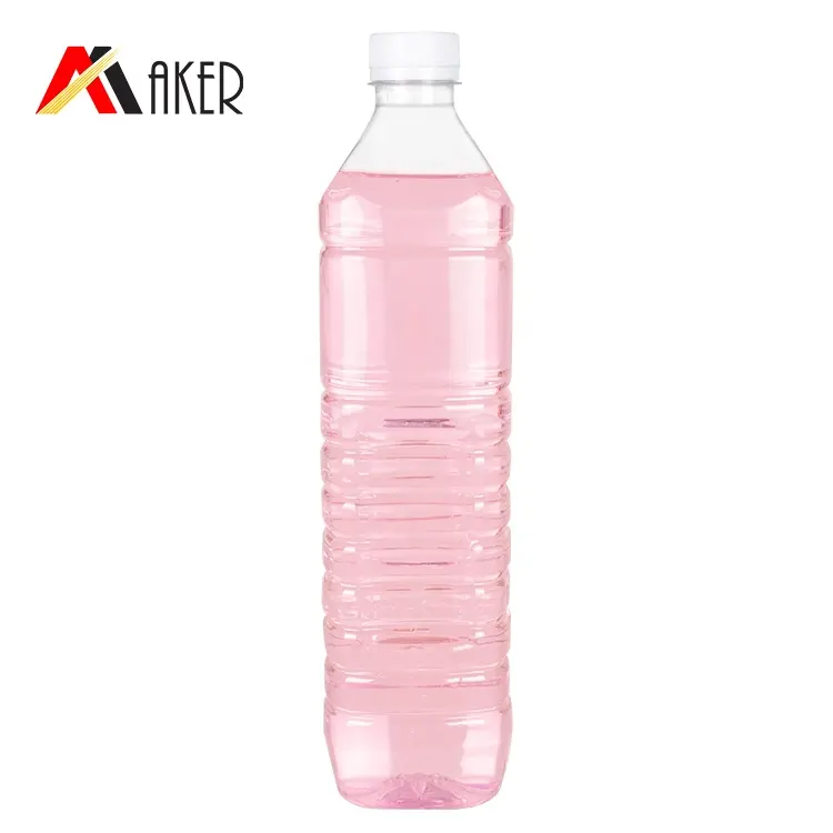 زجاجة مياه معدنية فارغة بلاستيكية للعصائر والصودا آمنة على الغذاء تُستخدم لمرة واحدة بسعر الجملة مع غطاء مانع للتأكل