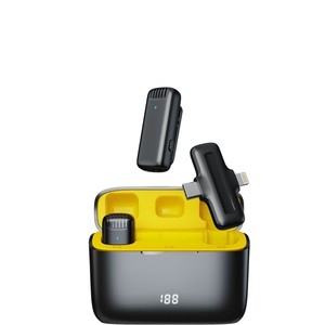 J13 Pro One-to-Two Không Dây Lavalier <span class=keywords><strong>Microphone</strong></span> Loại C Tiếng Ồn Hủy Bỏ Hiển Thị Kỹ Thuật Số Sạc Trường Hợp Cho <span class=keywords><strong>Studio</strong></span> Live Streaming - Product Image 1