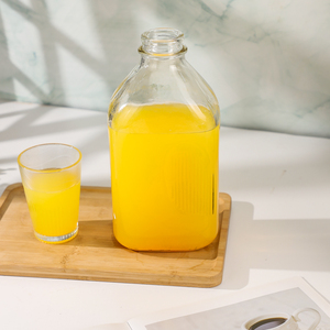 <strong>Wholesale</strong> 64oz Tea Drinking Juice Coffee Ice Water Large Storage Container 2000ml Square Yogurt Glass <strong>Mik</strong> Bottles with Clip Lid - Product Image 6